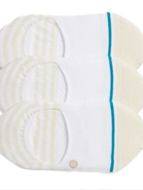 Stance Sensible Two White 3-PK No-Show Socks